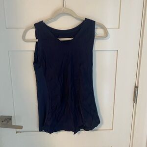Navy Sleeveless Women's Top